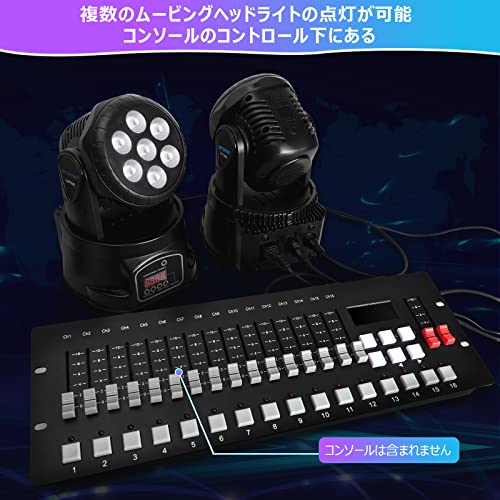 BETOPPER ムービングライト 7x8W RGBW LED 舞台照明ディスコ