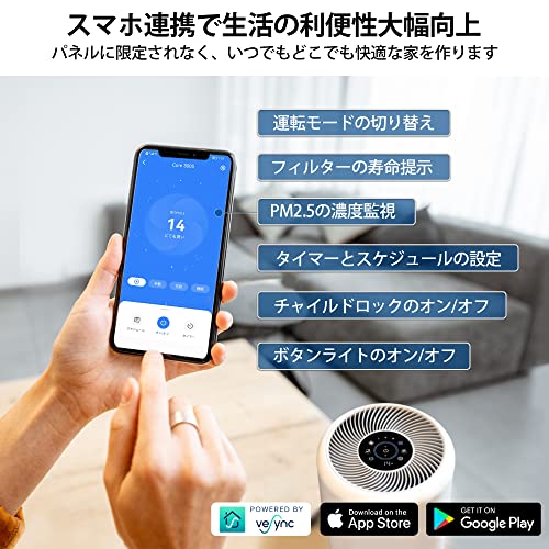Levoit (レボイト) 空気清浄機 進級モデル 花粉モード 自動運転