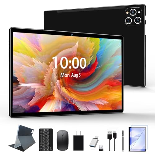 MEIZE 2in1タブレット 8コアCPU【新登場】8GB+8GB RAM 128 ROM+1TB拡張可能 大容量タブレット キーボード付き1280*800IPSディスプレイ10.1インチ大画面 Android12タブレット 7000m