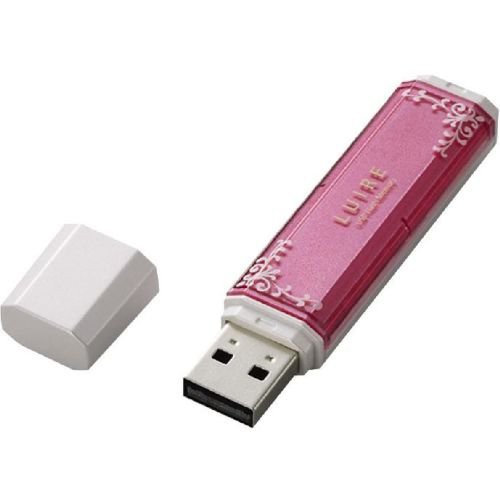 【2009年モデル】ELECOM USBメモリ USB2.0 LUIRE(ルイーレ) 4GB キャンディピンク MF-NWU2A04GPN3