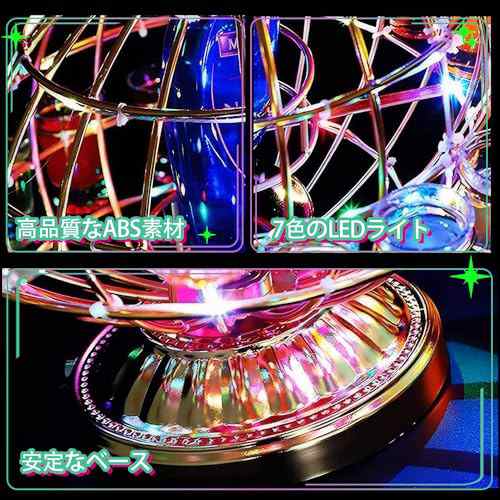 WANCHIY テキーラ観覧車 地球儀型 12穴 回転式LED酒ボルトの表示 WANCHIY テキーラ観覧車 地球儀型 12穴 回転式LED酒ボルトの表示