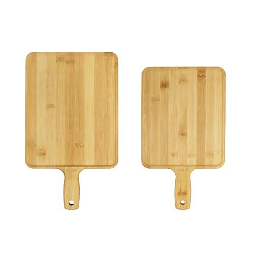KAKURI 竹製 ランチプレート カッティングボード リバーシブル まな板 アウトドア フチ付 持ち手付の通販は 5,208円