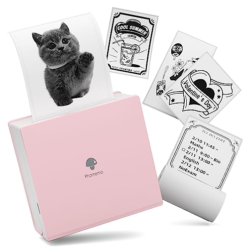 Phomemo M02 モバイル プリンター サーマルプリンター ポケットプリンター スマホ対応 Bluetooth接続 iOS Androidシステム適用 写真印刷 手帳/写真/リスト印刷 多機能 女性 誕生日プレゼント 在宅勤務 自宅