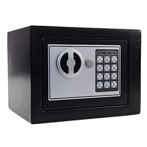 [MRG] 電子テンキー式 金庫 小型 家庭用 ホテル ホテル金庫 自宅金庫 防犯金庫 電子金庫 店舗用 緊急キー2本 日本語説明書付 5L 5,576円