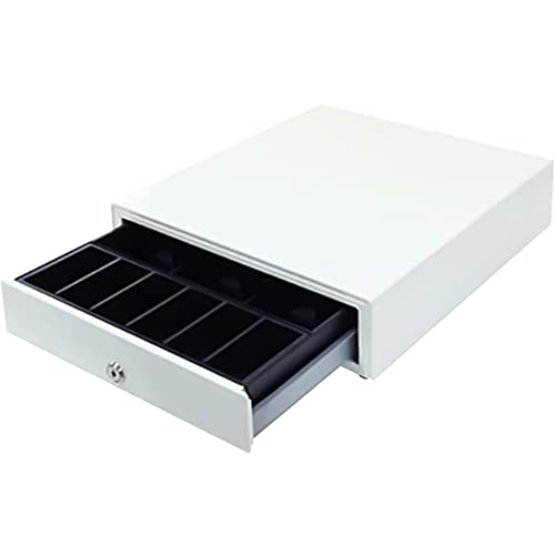 ビジコム 国産 手動式 キャッシュドロア W330×D415×H105 小型 M 紙幣3種 硬貨6種 白 BC-415HP-W(6C)の通販は