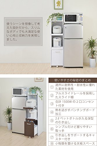 JKプラン Trenia 隙間ミニキッチン ミニ食器棚 一人暮らしに
