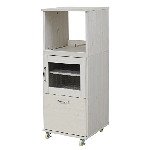 JKプラン Lyckaland コンパクト レンジ台 レンジラック 幅 45 キッチン収納 カントリー テイスト ホワイト FLL-1002-WHの通販は 18,278円