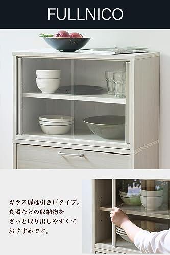 SHRAI STORE キャビネット　ホワイト木製ガラス扉ラック SHRAI STORE キャビネットホワイト木製ガラス扉ラック