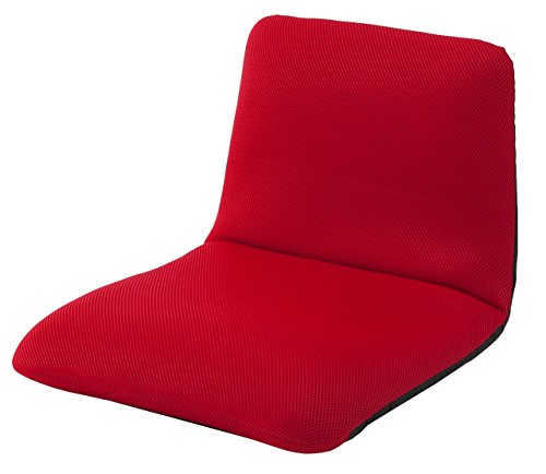 セルタン 座椅子 高反発 和楽チェア Sサイズ メッシュレッド 背筋ピン 背部リクライニング 日本製 A455a-504REDの通販は 5,500円