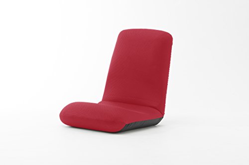 セルタン 座椅子 高反発 和楽チェア Lサイズ メッシュレッド 背筋ピン 背部リクライニング 日本製 A453a-504REDの通販は 5,900円