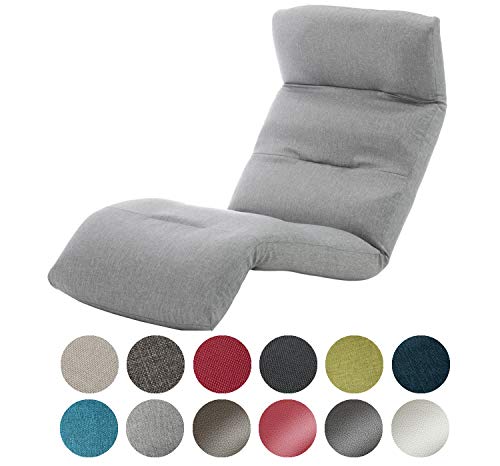 セルタン 座椅子 高反発 和楽の雲 下タイプ タスクグレー 頭部脚部リクライニング 日本製 A193下R-587GRY