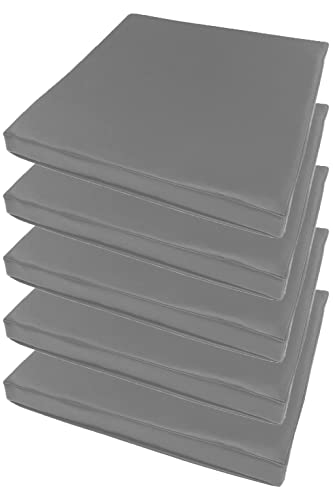 金鵄 レザークッション 低反発 高反発 座布団 コラム 50x50x5 (グレー, 5) 16,700円