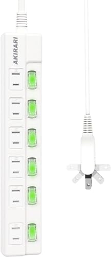 電源タップ 雷ガード3個 個別スイッチ ほこりシャッター付 家庭用AC電源6個口 2m ほこりシャッター付 過電流 過熱保護 すき間 180度スイングプラグ トラッキング防止 節電 省エネ 延長コード おしゃれ 電源 壁 卓上 薄型の通販は 9,200円
