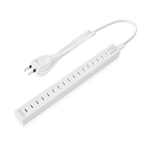 電源タップ コンセント 8.5個口 5個装 アダプター対応 延長コード 1m テーブルタップ マルチタップ 配線しやすい 180°スイングプラグ おしゃれ ホワイトの通販は