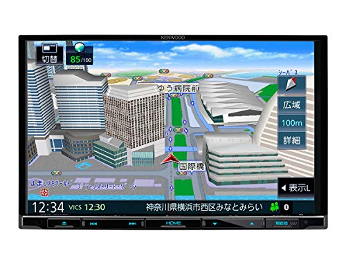 ケンウッド カーナビ 彩速 8インチ MDV-S708L 専用ドラレコ連携 フルセグ Bluetooth Wi-Fi Android&iPhone対応 DVD SD USB ハイレゾ VICS タッチパネル KENWOOD