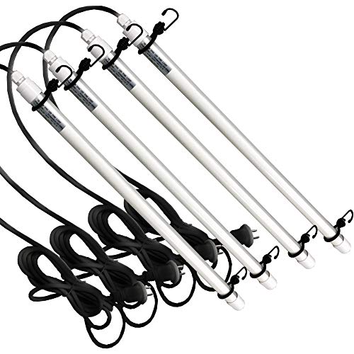 4本セット PSE取得品 NEO LED IP65 防水 プラグ付 蛍光灯 パイプライト 作業灯 投光器 工事不要 コンセント AC 軽量 9W 20W型 昼光色 6000K フィールドライト 園芸 FLN-9W6K-00-04の通販は