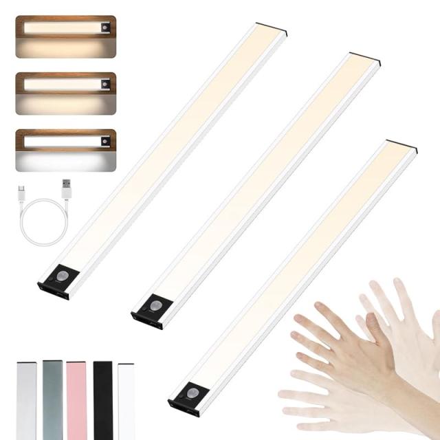 【新開発】人感センサーライト キッチンライト LEDセンサーライト 室内 超薄型 Type-C充電式 120° 3M誘導距離 3段階調節 屋内 階段ライト バーライト 夜間 足元灯 自動点灯 廊下 クローゼット 非常用 マグネット式 配線の通販は 4,982円