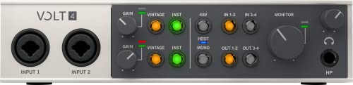 Universal Audio VOLT 4 USB 2.0 対応オーディオインターフェース 4イン/4アウト ビンテージマイクプリアンプモード搭載【国内正規品】の通販は