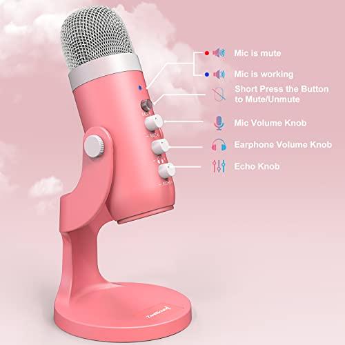 【新品】かわいいピンクのハート型コンデンサーマイク｜USB 卓上 asmr 配信 Amazon.co.jp: EALSEM かわいいピンクのハート型コンデンサー