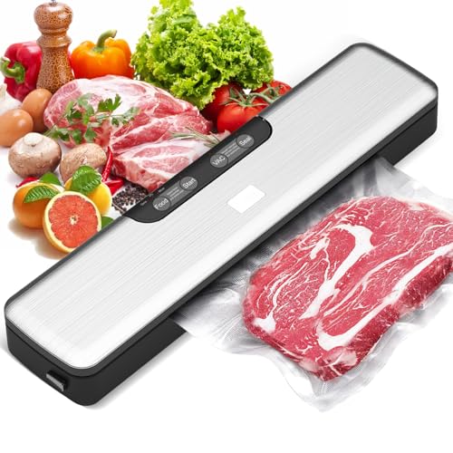 真空パック機 フードシーラー 70kPa吸引力 真空脱気 コンパクト 軽量 低騒音 簡単操作 鮮度長持ち 酸化防止 切り置き 家庭用 専用袋10枚付き AP-15の通販は 8,245円