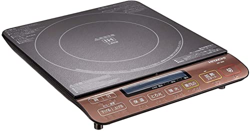 日立 電源コード式 卓上IH調理器 クッキングヒーター 1400W 8段階火力調節 3段階保温機能 HIT-S55 B ブラックの通販は