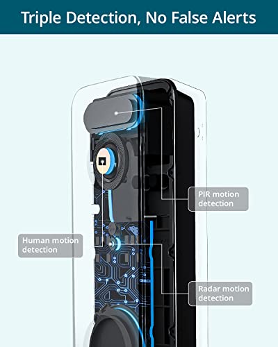 AOSU 5MP画質 インターホン ワイヤレス( 2.4/5 GHz WiFi )ドアホン 