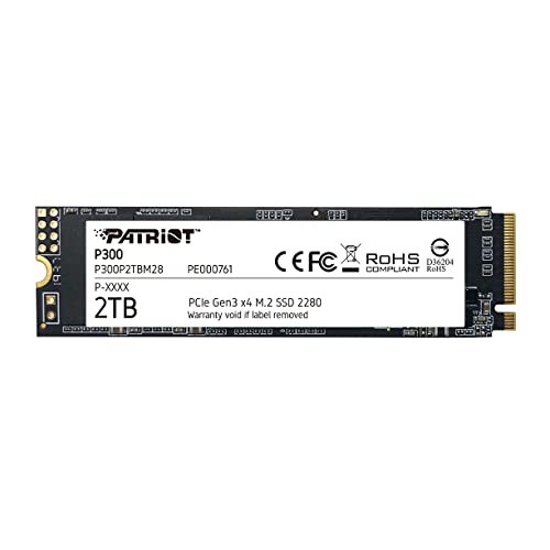 Patriot Memory P300 2TB M.2 SSD 2280 NVMe PCIe Gen 3x4 内蔵型SSD P300P2TBM28の通販は