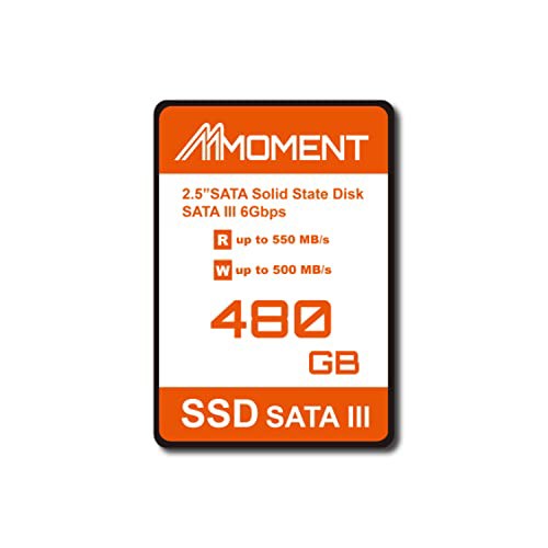 MMOMENT 480GB 2.5インチ SSD SATA3 6Gb/s (読込最大550MB/s)