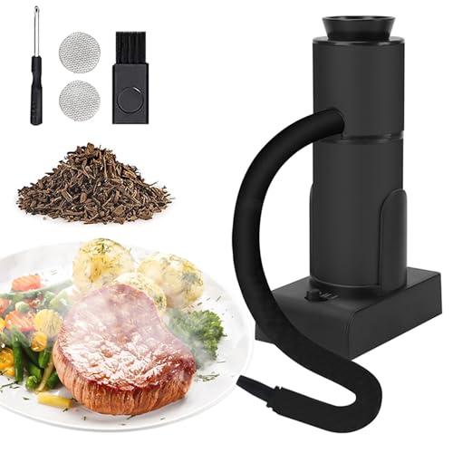 GoldenRiver 燻製器 スモーカー 料理 家庭用 自宅 屋外用 ポータブル スモーク風味 スモーク 調理木製チップ 燻製キット カクテル 小型 冷燻 スモーキングガン 肉 サーモン 酒の肴 スモーク調理 電池式 簡易燻製器 スモーの通販は 8,000円