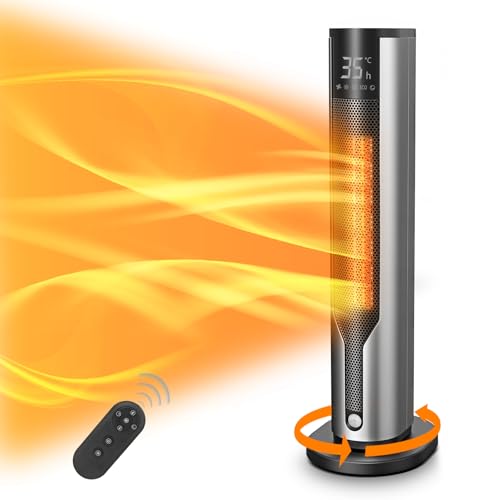 セラミックヒーター2024 人感センサー ECO省エネ 電気ファンヒーター 暖房器具 セラミックファンヒーター 首振り 電気ストーブ ヒーター 8-15畳 750W/1200W タイマー設定 大風量 速暖 お手入れ 足元 脱衣所 日本語取の通販は