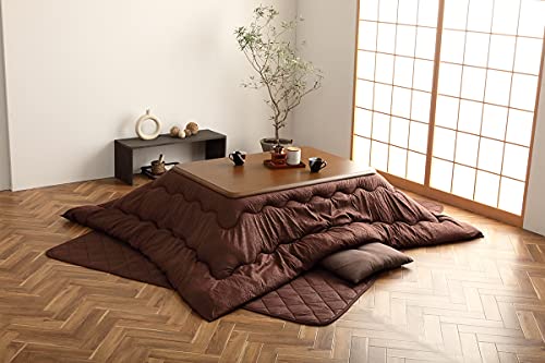 イケヒコ・コーポレーション こたつ 掛敷ふとんセット 正方形 キッシュ 約190×190?p ブラウン リーフ柄 #5189919の通販は 8,208円