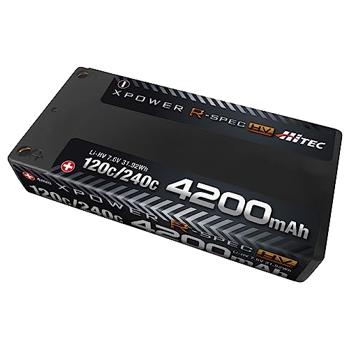 ハイテック マルチプレックス ジャパン(Hitec Multiplex Japan) XPOWER R-SPEC HV Li-HV 7.6V 4200mAh 120C/240C 日本正規品 PSE取得 リポバッテリー ラジコン角型 ドリフ 9,500円