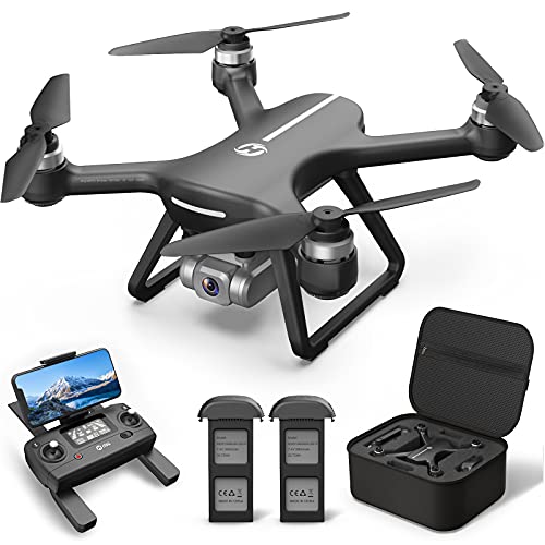Holy Stone ドローン 4Kカメラ付き GPS搭載 EIS手ブレ補正 広角130°HDカメラ 屋外 ブラシレスモーター 飛行時間42分 収納ケース付き 自動帰還 フォローミーモード 2.4GHz 国内認証済み 誕生日プレゼント H