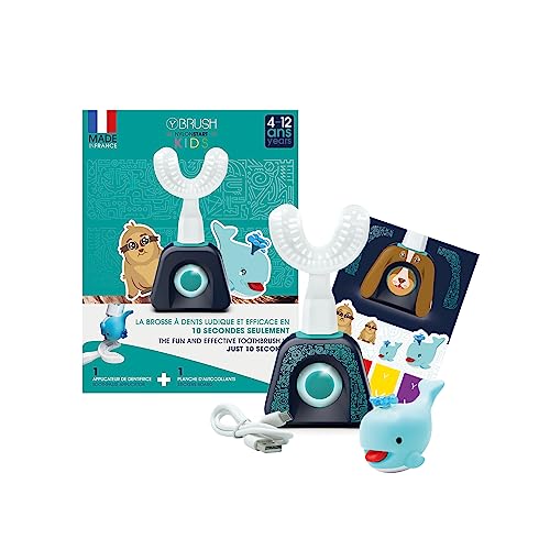 Y-Brush ワイブラシ ナイロンスタートキッズ 子ども用 フランス生まれの 時短電動歯ブラシ 4-12歳用 音波歯ブラシ 音波式 充電式 防水 Y字型ブラシ U字型ブラシ マウスピース歯ブラシ 歯ブラシ 全自動歯ブラシ (キッズ)の通販は