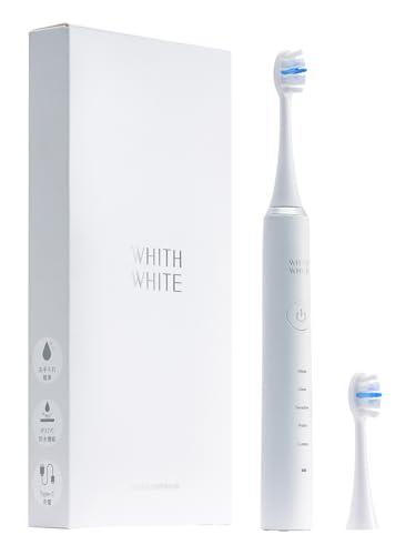 最大42,000回/分 超音波洗浄 フィスホワイト 電動歯ブラシ 替えブラシ デュポン製 軽量105g 5モード搭載 ホワイトニング 歯科医師推奨 10,800円