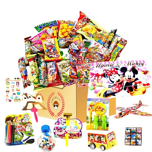 駄菓子 オモチャ詰め合わせ ディズニーセット 厳選駄菓子30種 ディズニーオモチャ10種 お菓子屋モンキーパーティー 仕送り プレゼント 子供向け