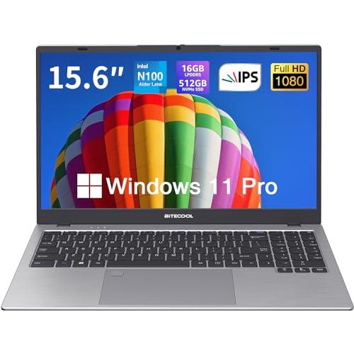 BiTECOOLノートパソコン 15.6インチディスプレイ 12世代N100ノートPC 軽量 Windows 11Pro Laptop 解像度フルHD1920*1080 16:9 IPS広視野角 Webカメラ/高速WiFi6搭載/BT5.の通販は 43,745円