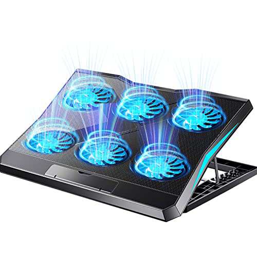 Jiobbo ノートパソコン 冷却 パッド 2024新登場・6つのファンで強冷 冷却ファン スタンド ノートpc 大風量・低騒音 風量調節可能 ２つUSBポート付 6段階高度調整可 滑り止め付きで高い安定性 7-17インチのノートパソコンの通販は 6,000円