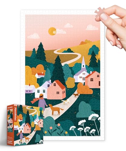 ピースリラックス(PieceRelax) 1000ピース プラ製ジグソーパズルBea Muller＿田舎の散歩(38X59cm)大人向け難しい 破片なし カチっとハマる[H3497]の通販は 6,150円