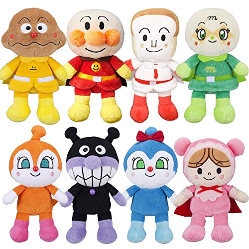 アンパンマン プリちぃビーンズS Plus 8体 ぬいぐるみ セット アンパンマン しょくぱんまん カレーパンマン バイキンマン ドキンちゃん コキンちゃん メロンパンナ あかちゃんまん 14,200円