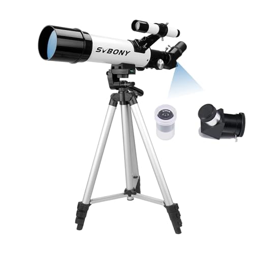 SVBONY SV501P 天体望遠鏡 望遠鏡セット初心者 60mm大口径 天体望遠鏡 土星の輪が見える 日本語説明書付き 天頂プリズム 望遠鏡 天体観測 星座 スマホ撮影 伸縮式三脚 組立て簡単 軽量 てんたいぼうえんきょう ぼうえんき
