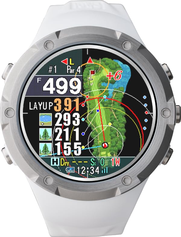 ショットナビ(Shot Navi) Evolve α(アルファー) ゴルフ GPSナビ 腕時計 1.4インチ大画面カラー液晶 最新GPSチップ「M10」搭載