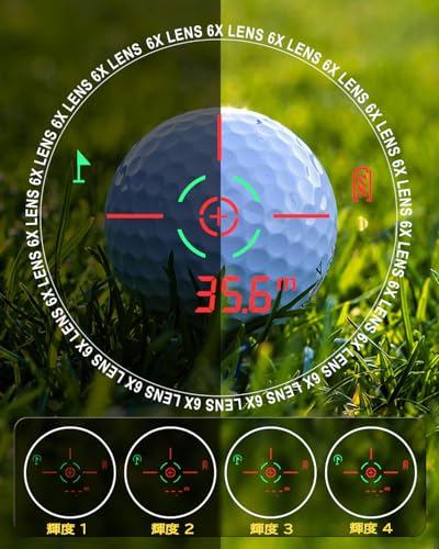 ゴルフ用レーザー距離計 赤緑色表示 OLED 1093yd対応 距離計測 充電式