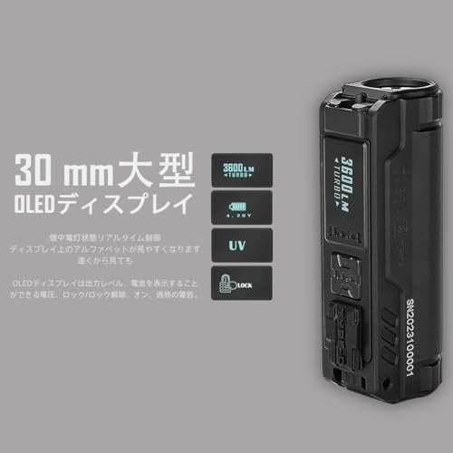 IMALENT (イマレント) BL50 懐中電灯 UVライト 高輝度 3600 IMALENT (イマレント) BL50 懐中電灯 UVライト 高輝度 3600