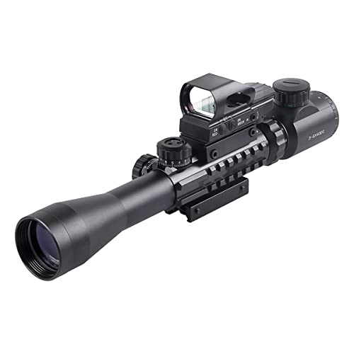 ZZ 3-9×40 ライフルスコープ 可変倍率照準器 ドットサイト 四種レティクル（ライフルスコープ&ドットセット）