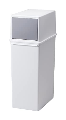 ライクイット (like-it) フタ付きゴミ箱 フロントオープン トラッシュビン 約25L スリム 積み重ねられる ダストボックス ホワイト 日本製 LBD-08 リビング オフィス デスク・ワゴン 25リットルゴミ箱 6,300円