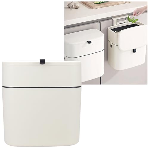 ノーブランド品キッチン用ゴミ箱壁掛け吊り下げ蓋付き臭い防止シンク台所洗面所穴開け不要9L 5,000円