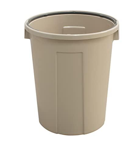 リス 分別 ゴミ箱 W&W 分類ボックス 丸型 本体 45L グレー ポリ袋止め付き 日本製 5,300円