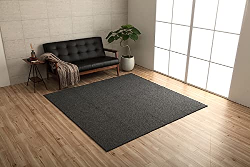 イケヒコ・コーポレーション ラグ カーペット クレイド 約190×240cm ブラック シンプル 約3畳 長方形 抗菌防臭 ループ オーバーロック #3985989の通販は