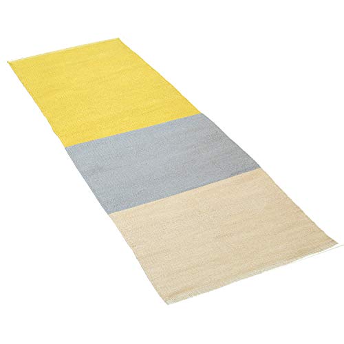 オカ(OKA) プリスベイス ビニールマット 約60cm×180cm イエロー(拭ける 洗える)の通販は